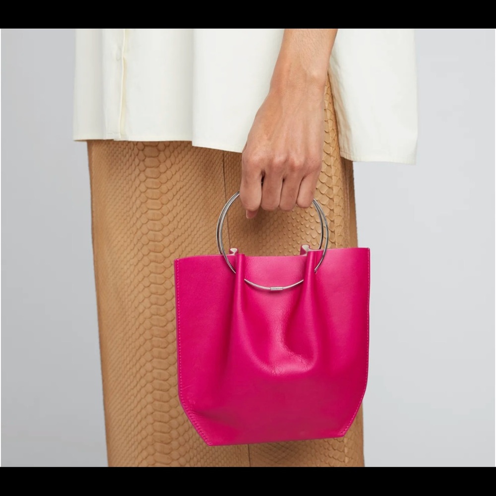 NWT The Row Flat Micro Circle Bag in Calf Leather